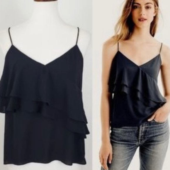 J.Crew Drapey Ruffle Camisole - Picture 1 of 6